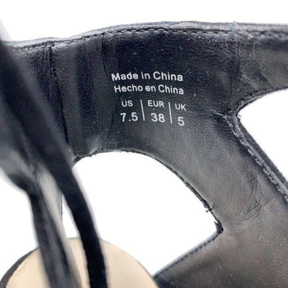 Aldo Finelli Suede Beaded Stud Lace Heels Sz 7.5 - Picture 8 of 8